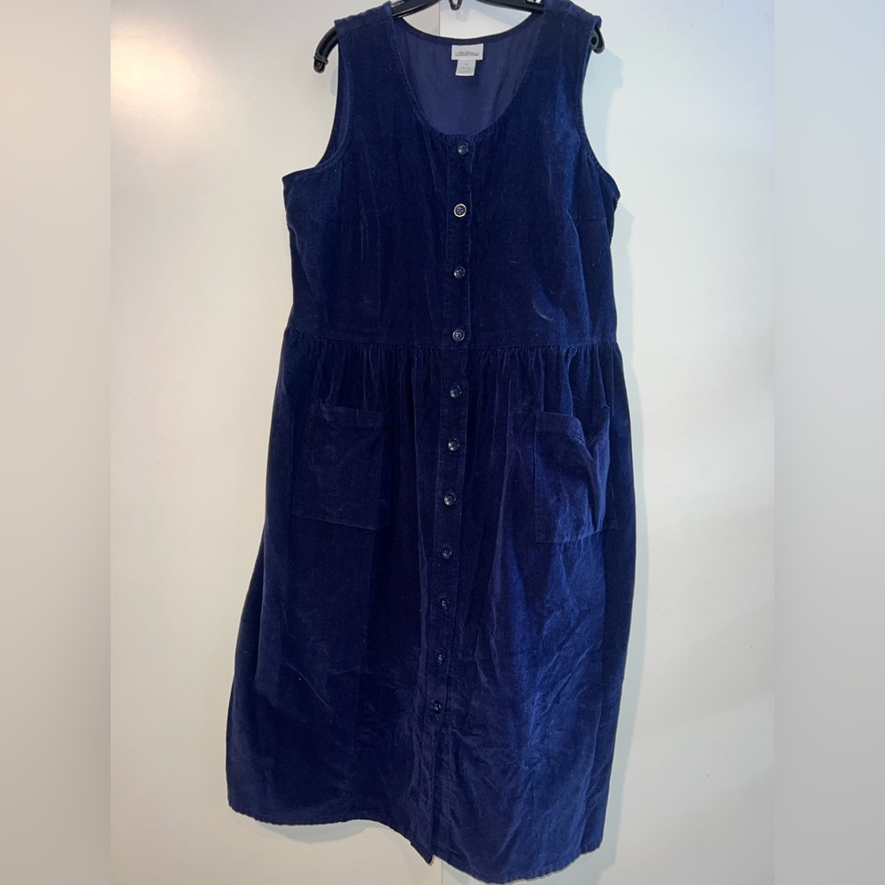 The Vermont Country store corduroy button down dress